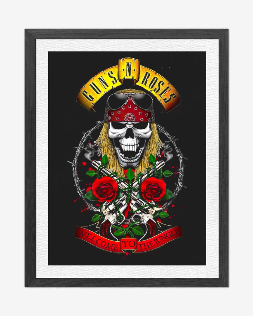 Cuadro decorativo GnR welcome to the jungle Axl