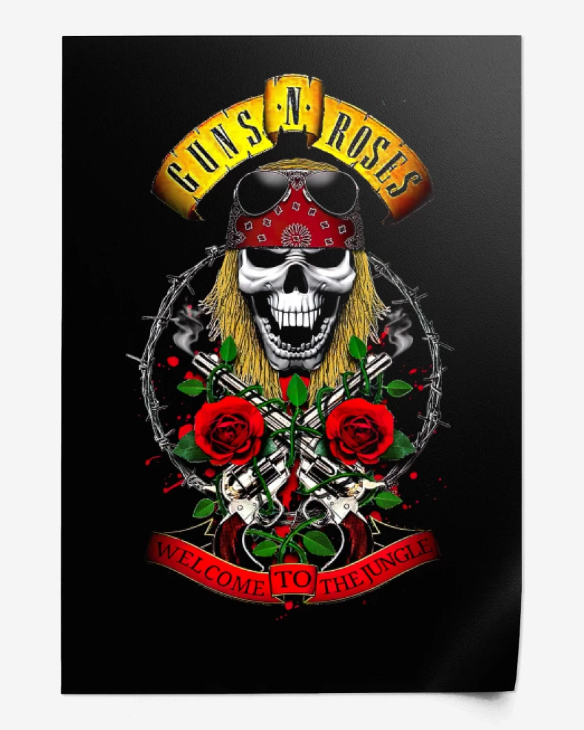Print GnR welcome to the jungle Axl