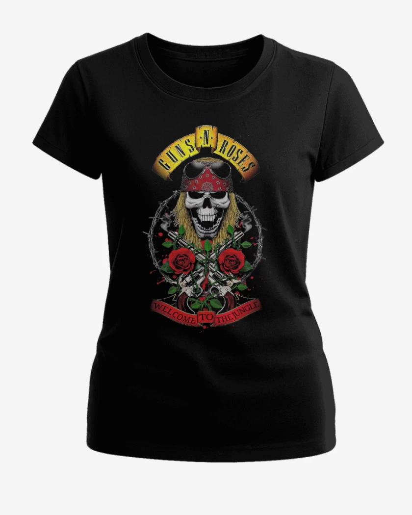 Polera de Mujer GnR welcome to the jungle Axl