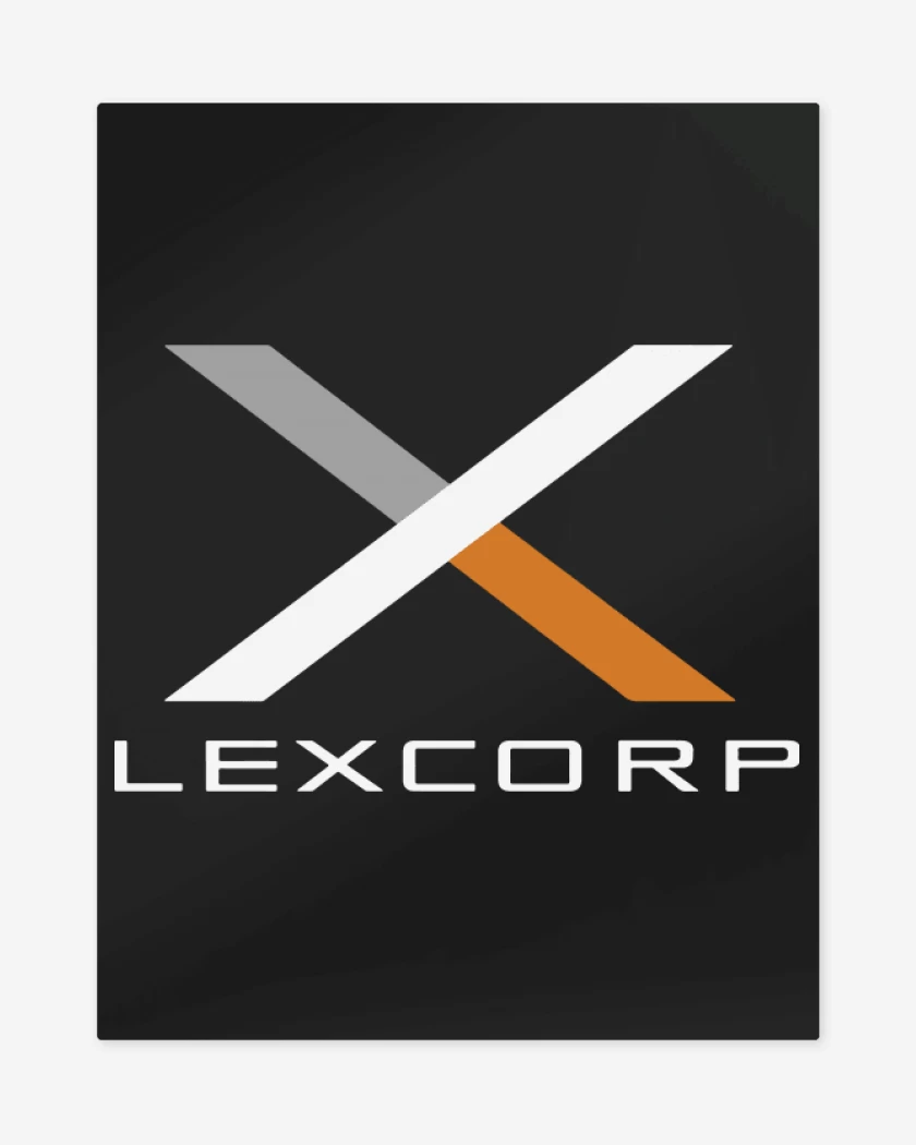 Print metalico Negro de LexCorp