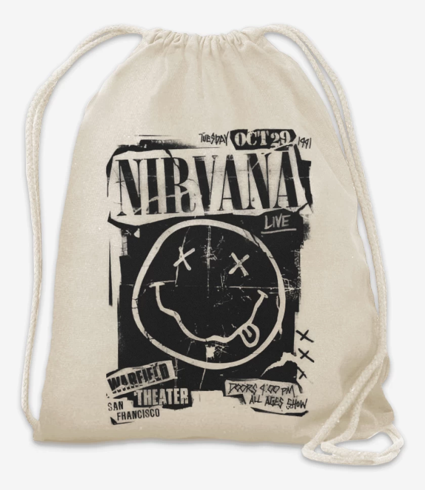 Mochila Blanco de Nirvana Live