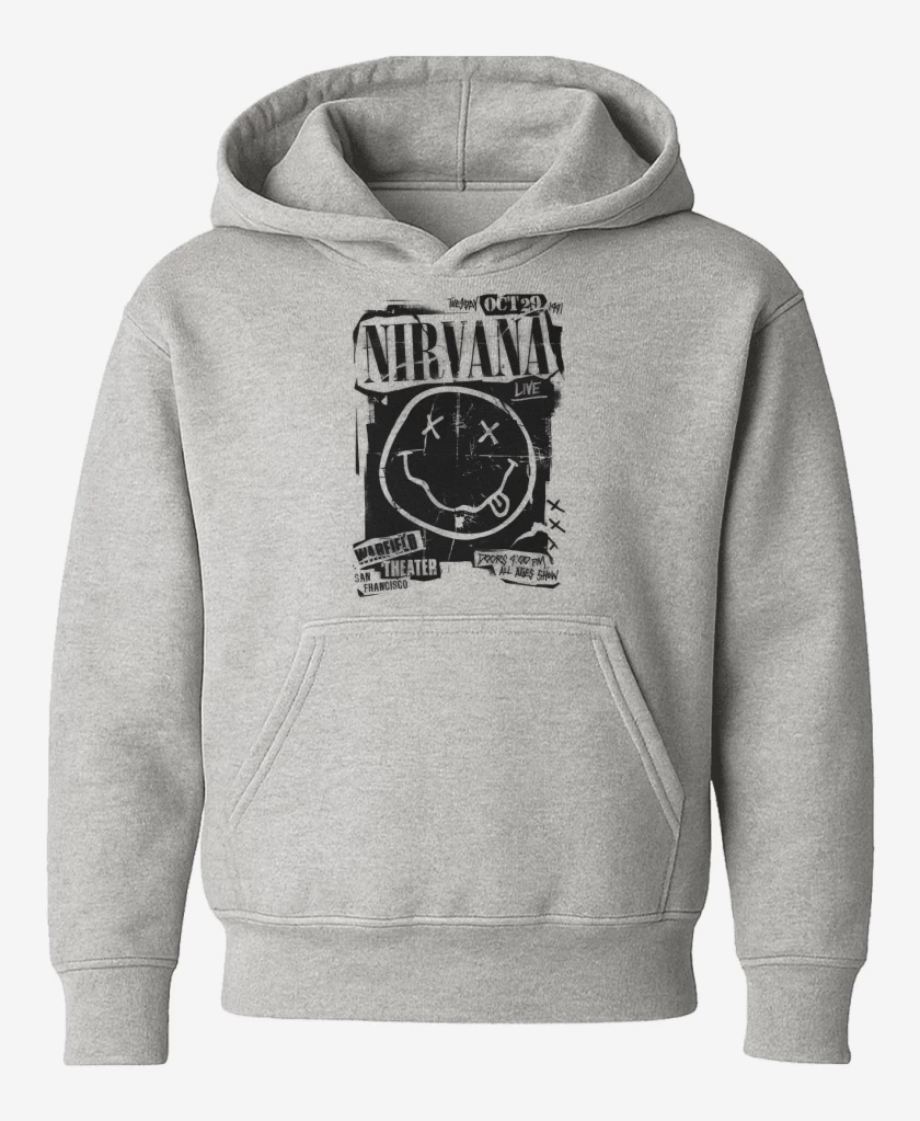 Poleron de niño Gris Melange de Nirvana Live