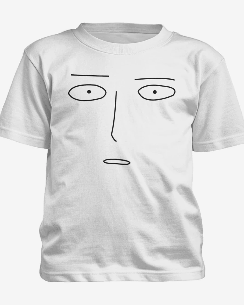 Polera de niño Blanco de Saitama Face