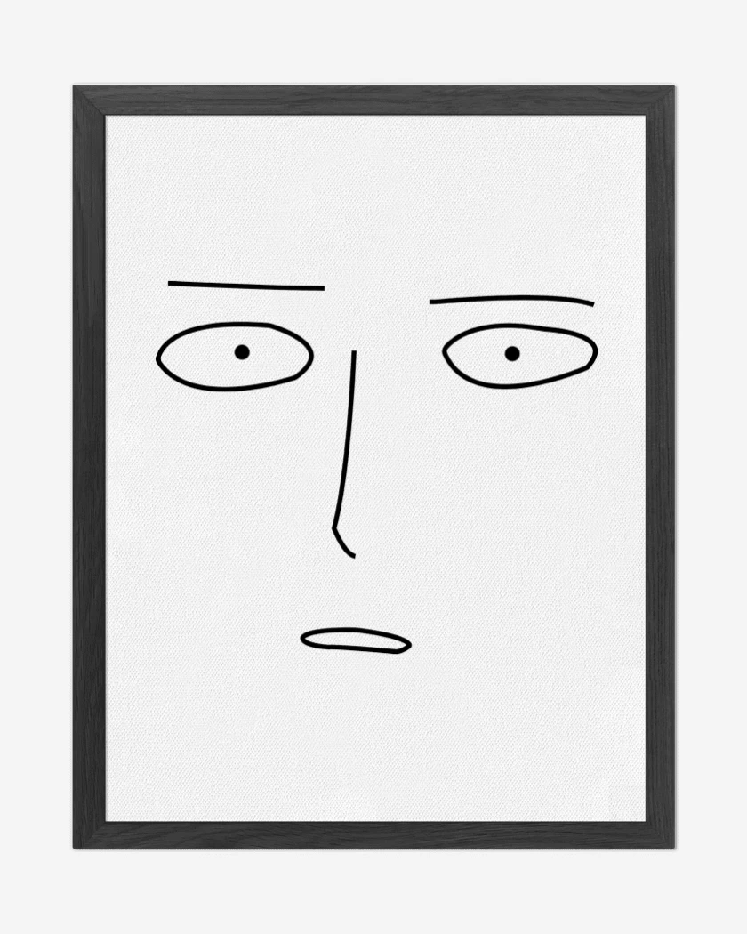 Cuadro decorativo Saitama Face