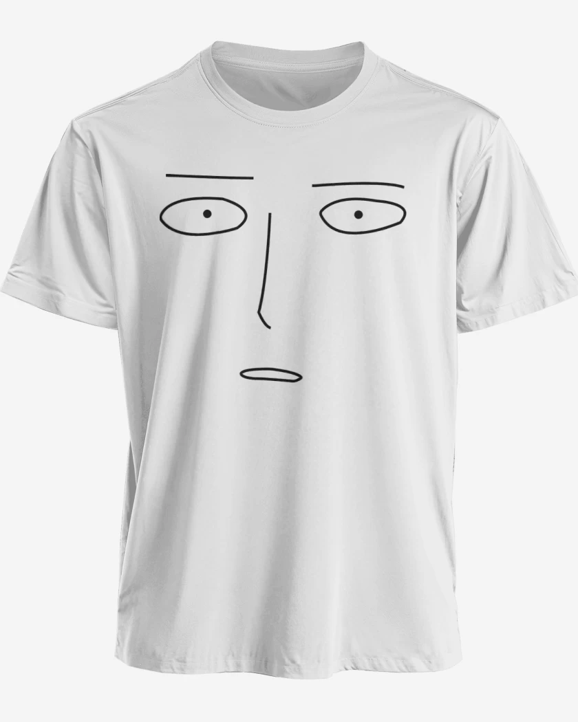 Polera premium Blanco de Saitama Face