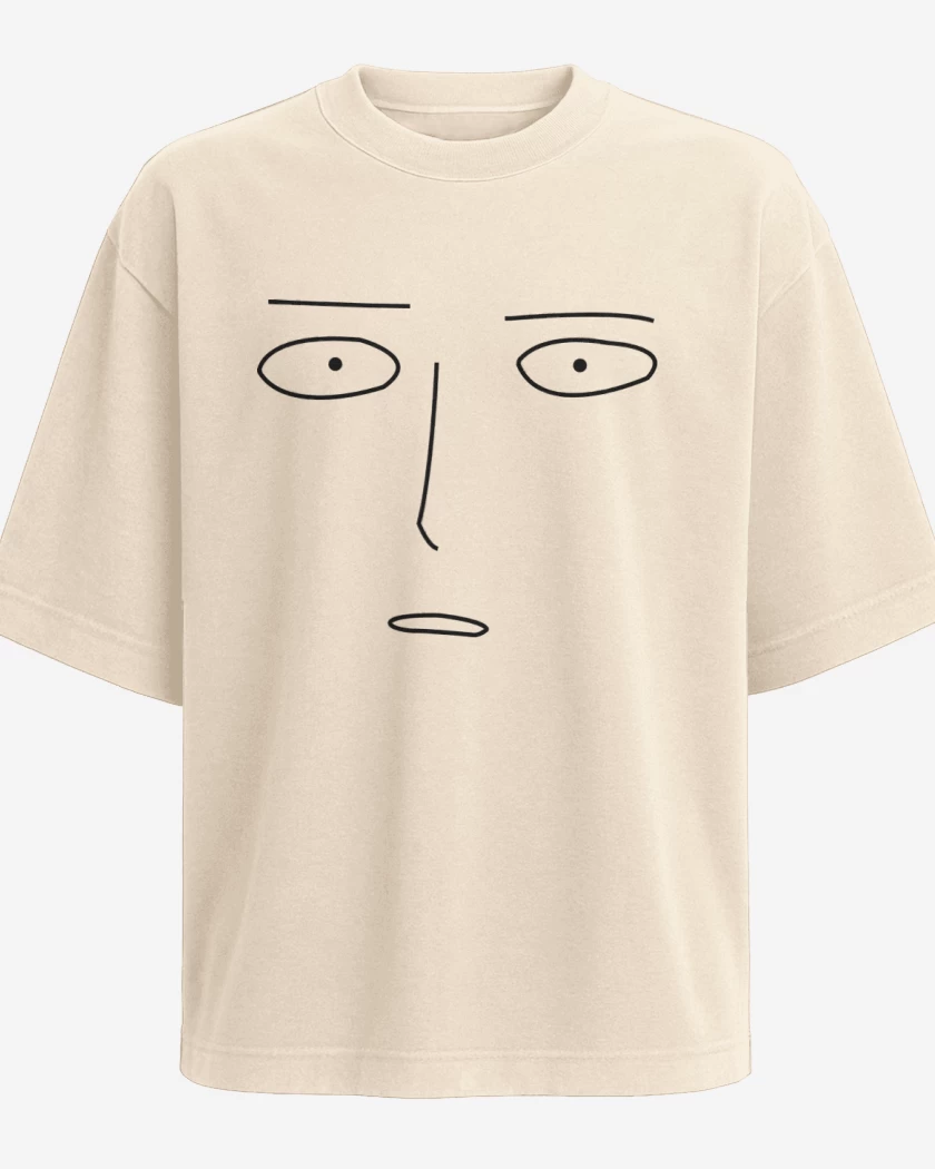 Polera Oversize Beige de Saitama Face