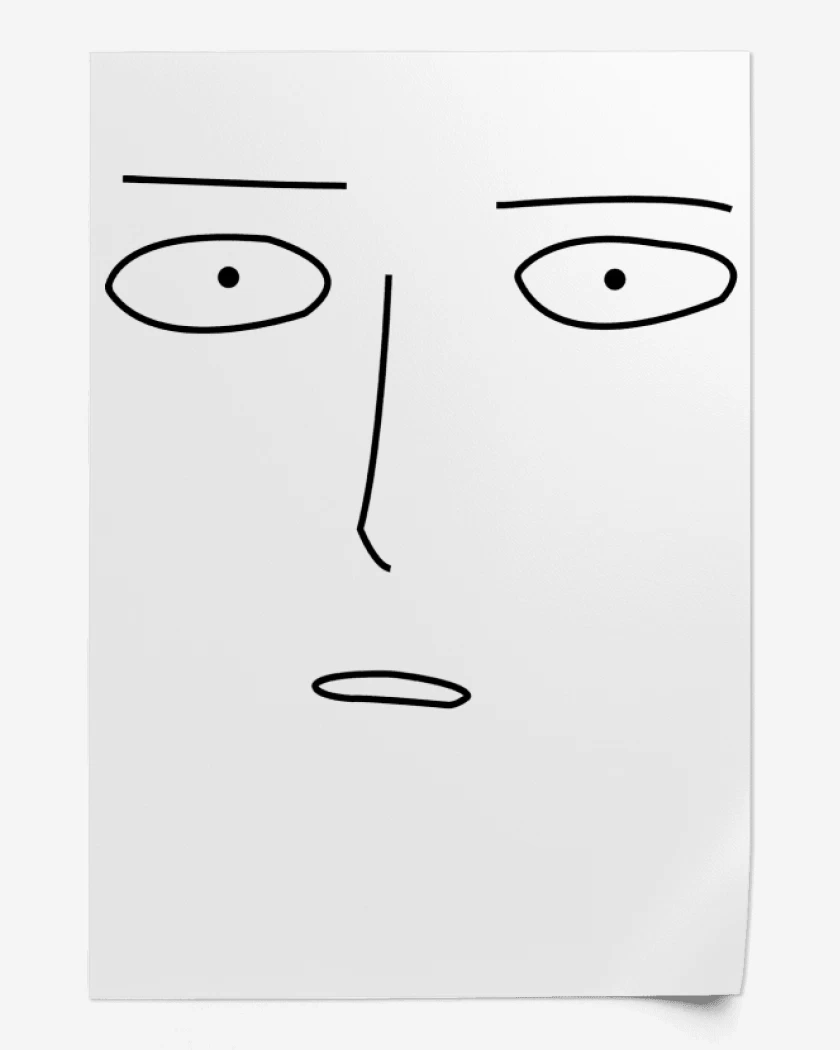 Print Saitama Face