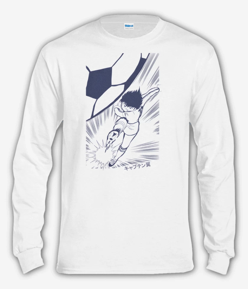 Polera manga larga Blanco de Tsubasa|