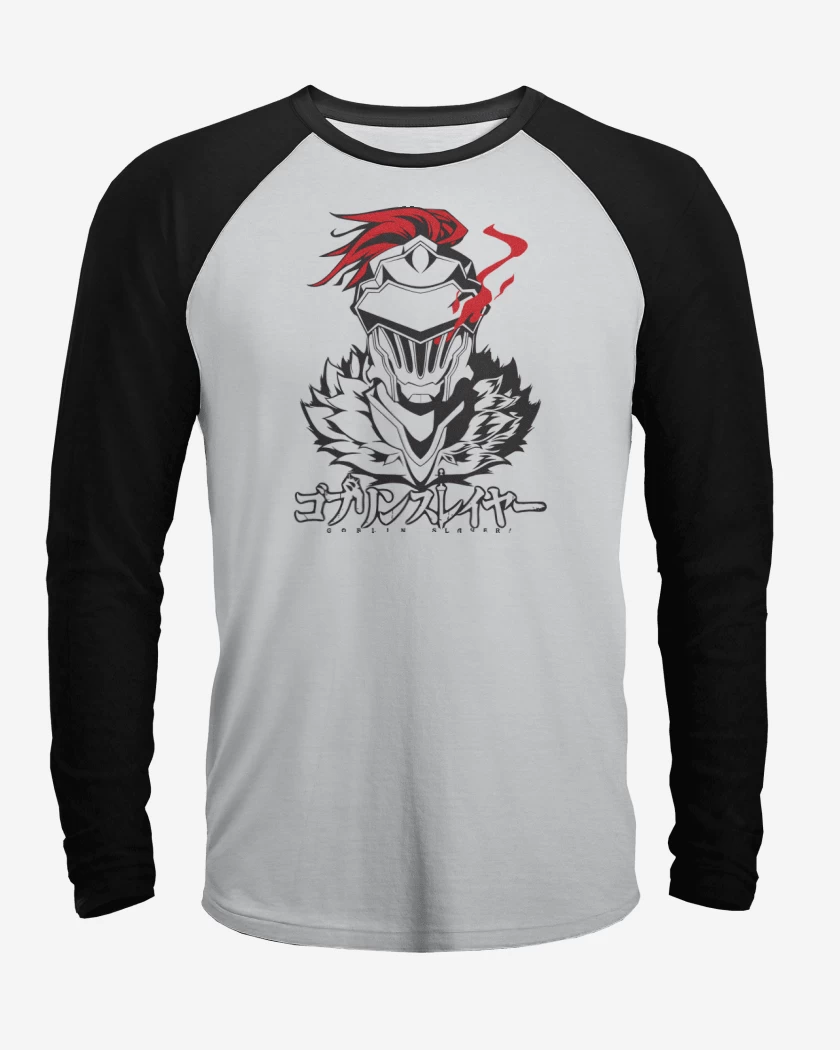 Polera Raglan Blanco / Negro de Goblin Slayer