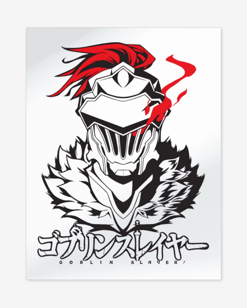 Print metalico Blanco de Goblin Slayer