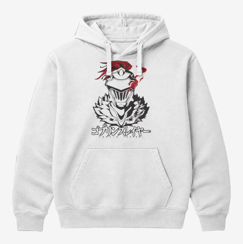 Polerón Canguro Blanco de Goblin Slayer