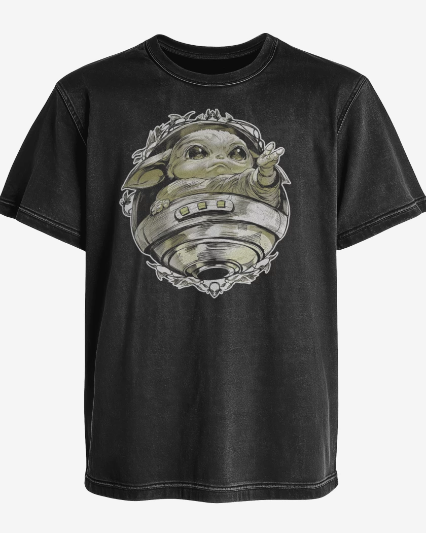Polera desgastada Negro de The Baby