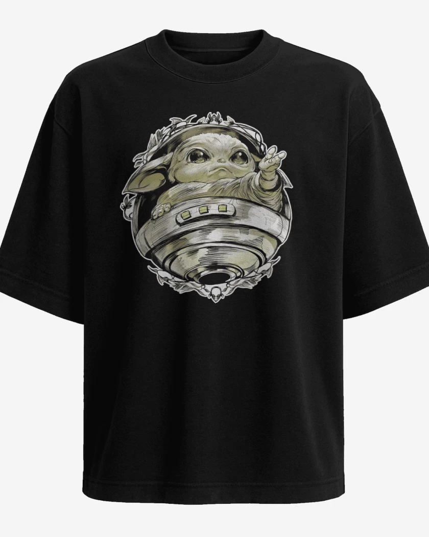 Polera Oversize Negro de The Baby