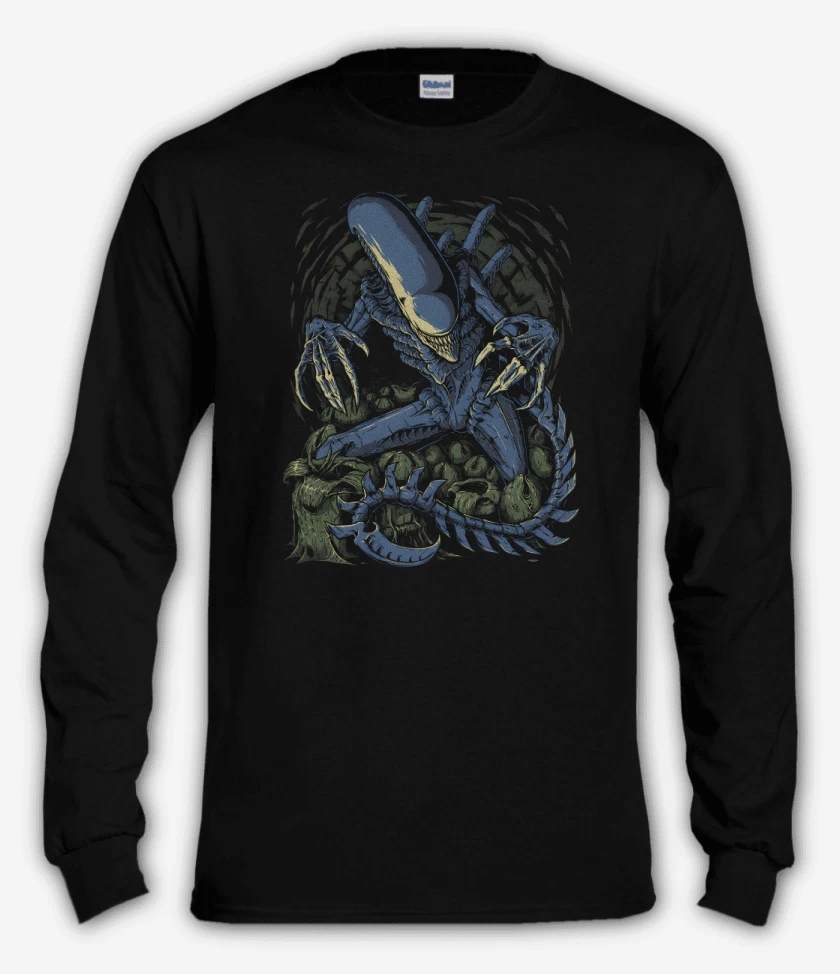 Polera manga larga Negro de El Alien