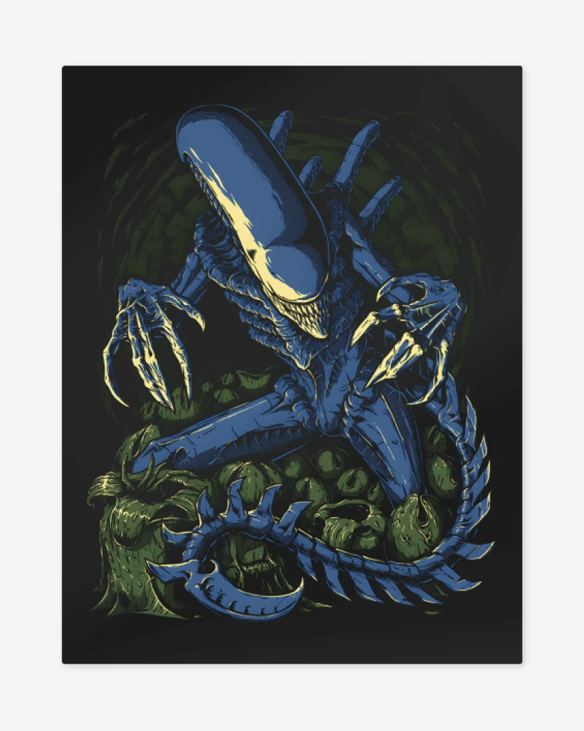 Print metalico Negro de El Alien