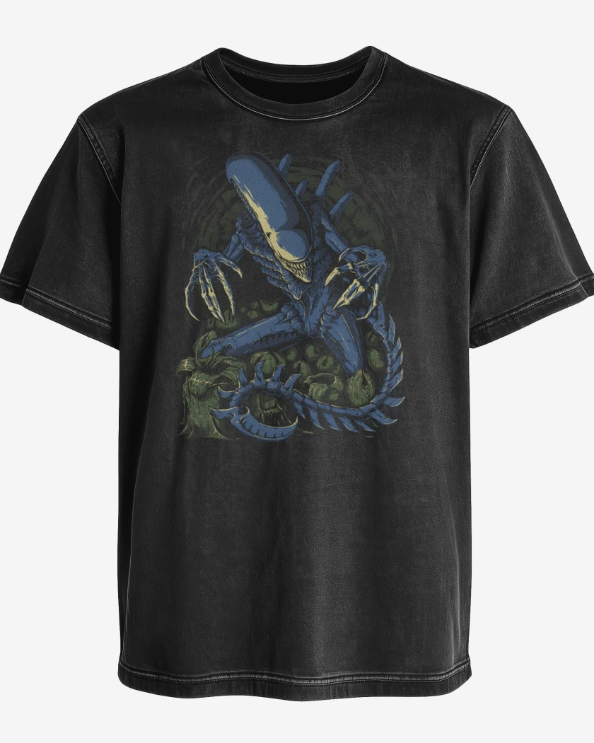 Polera desgastada El Alien