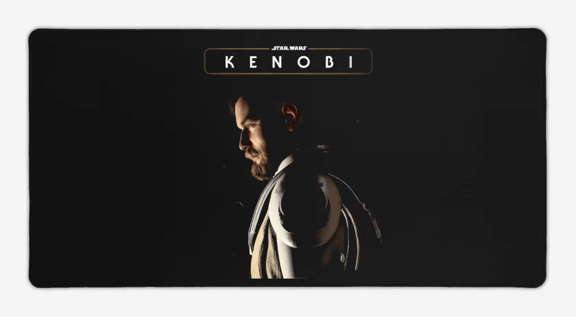 Mouse pad Gamer Negro de Kenobi