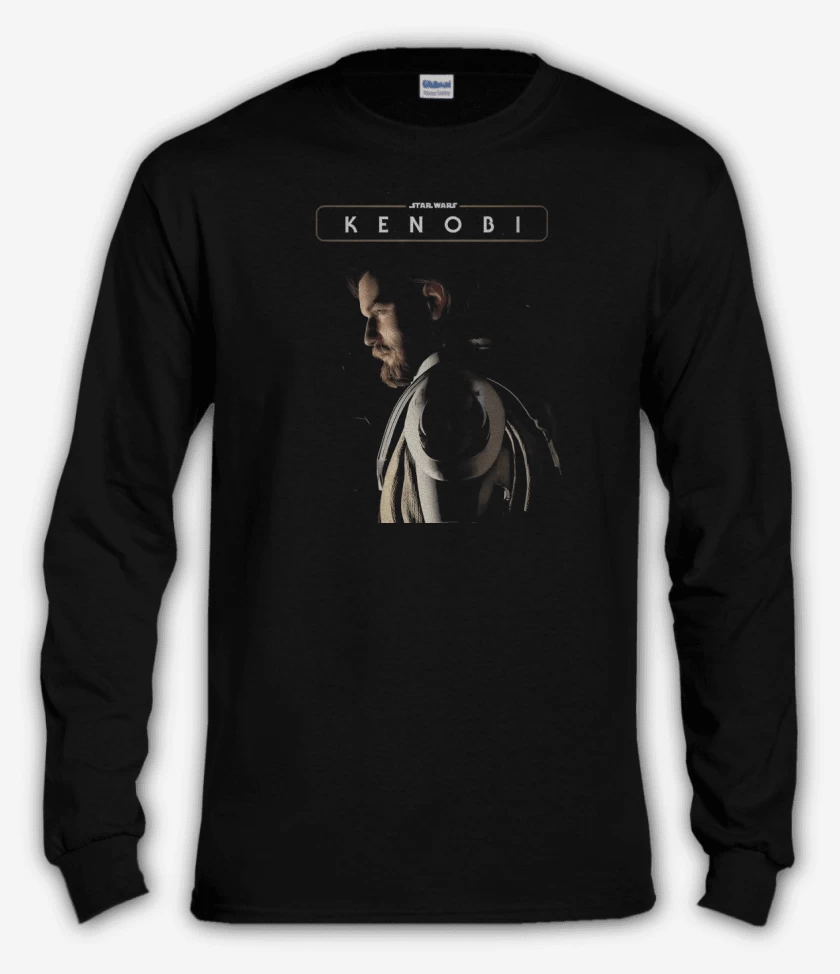 Polera manga larga Negro de Kenobi