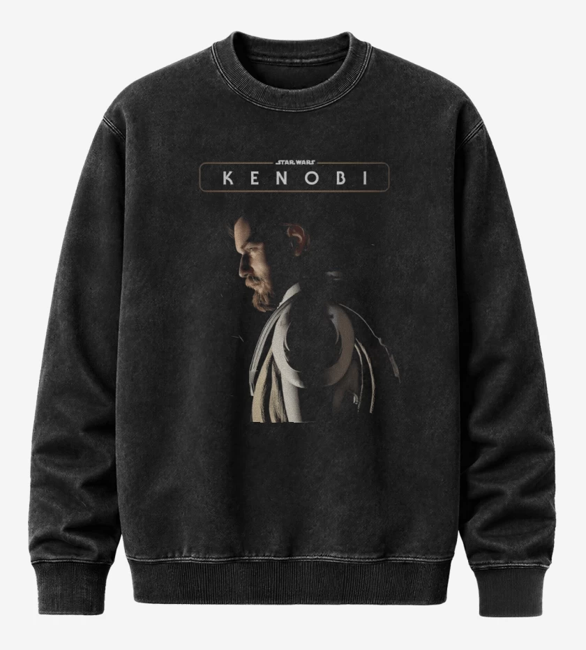 Poleron Polo Acid Wash Negro de Kenobi