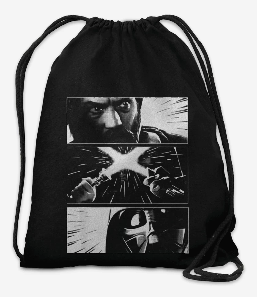 Mochila Negro de Obi wan vs Darth Vader