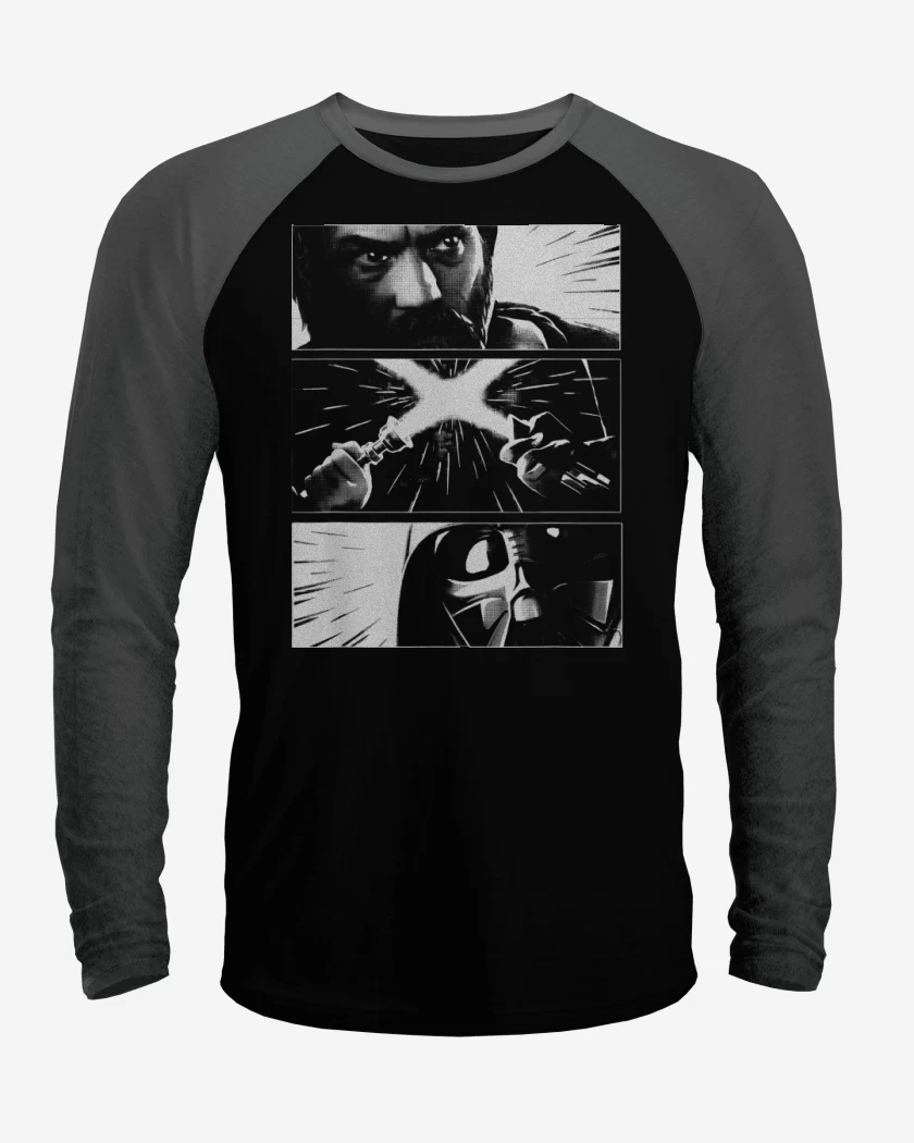 Polera Raglan Obi wan vs Darth Vader