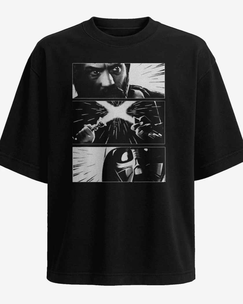 Polera Oversize Obi wan vs Darth Vader