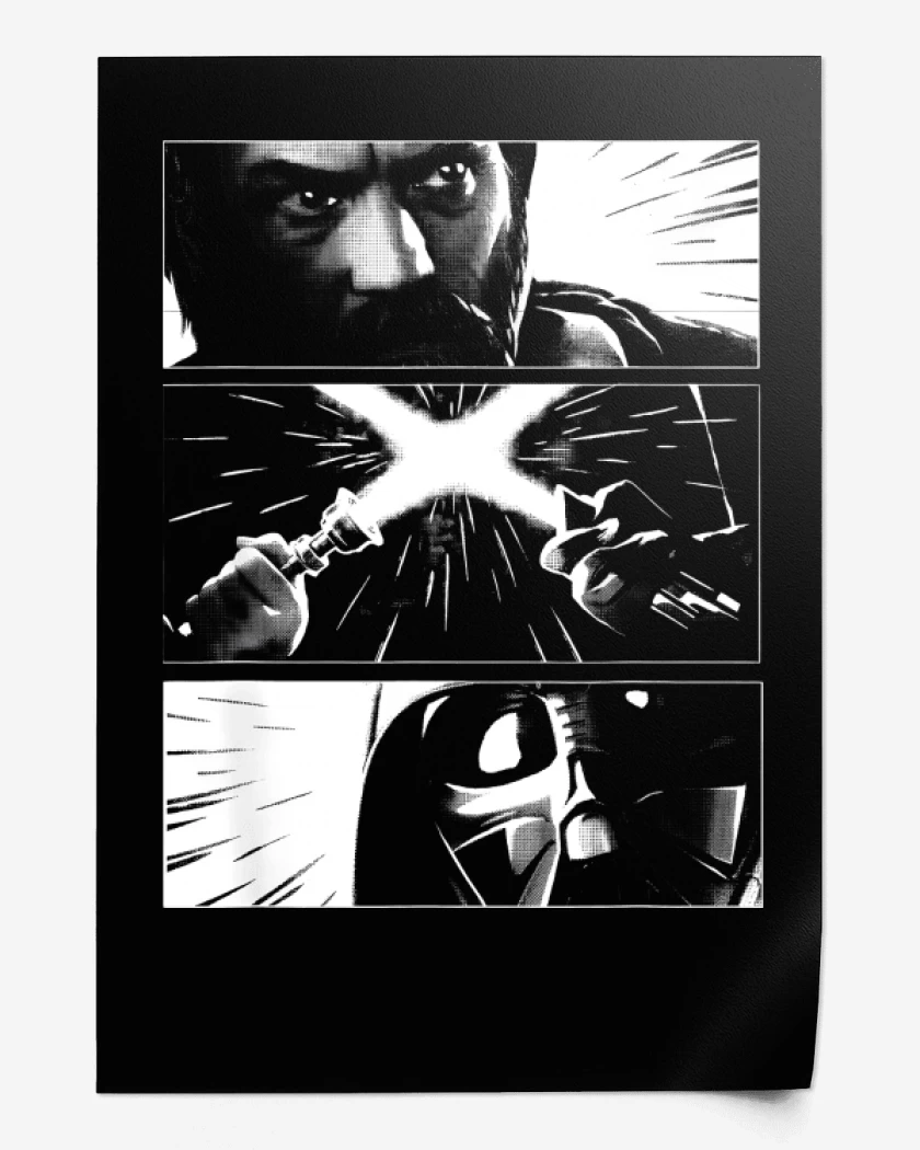 Print Obi wan vs Darth Vader