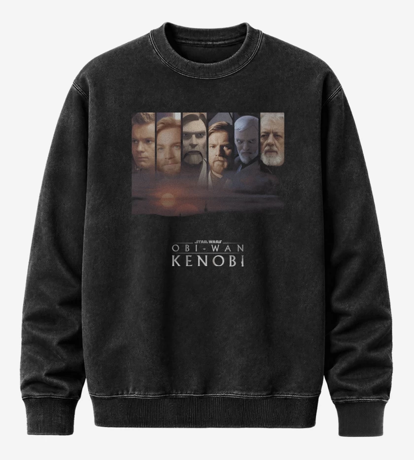 Poleron Polo Acid Wash Negro de Kenobilution
