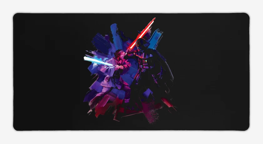 Mouse pad Gamer Vader vs Kenobi 
