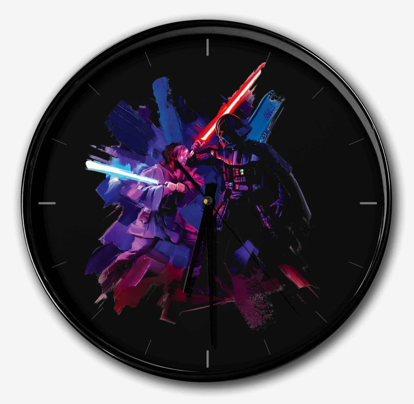 Reloj Negro de Vader vs Kenobi 