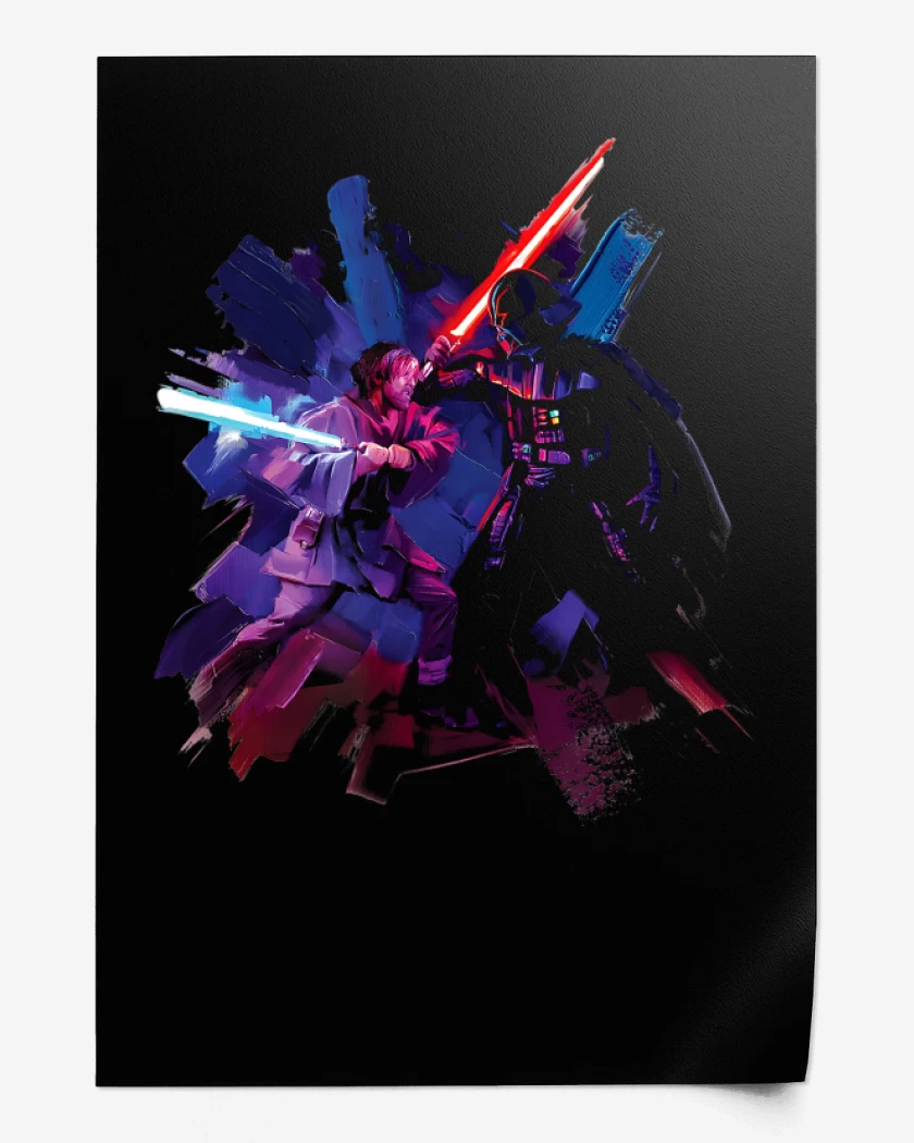 Print Vader vs Kenobi 