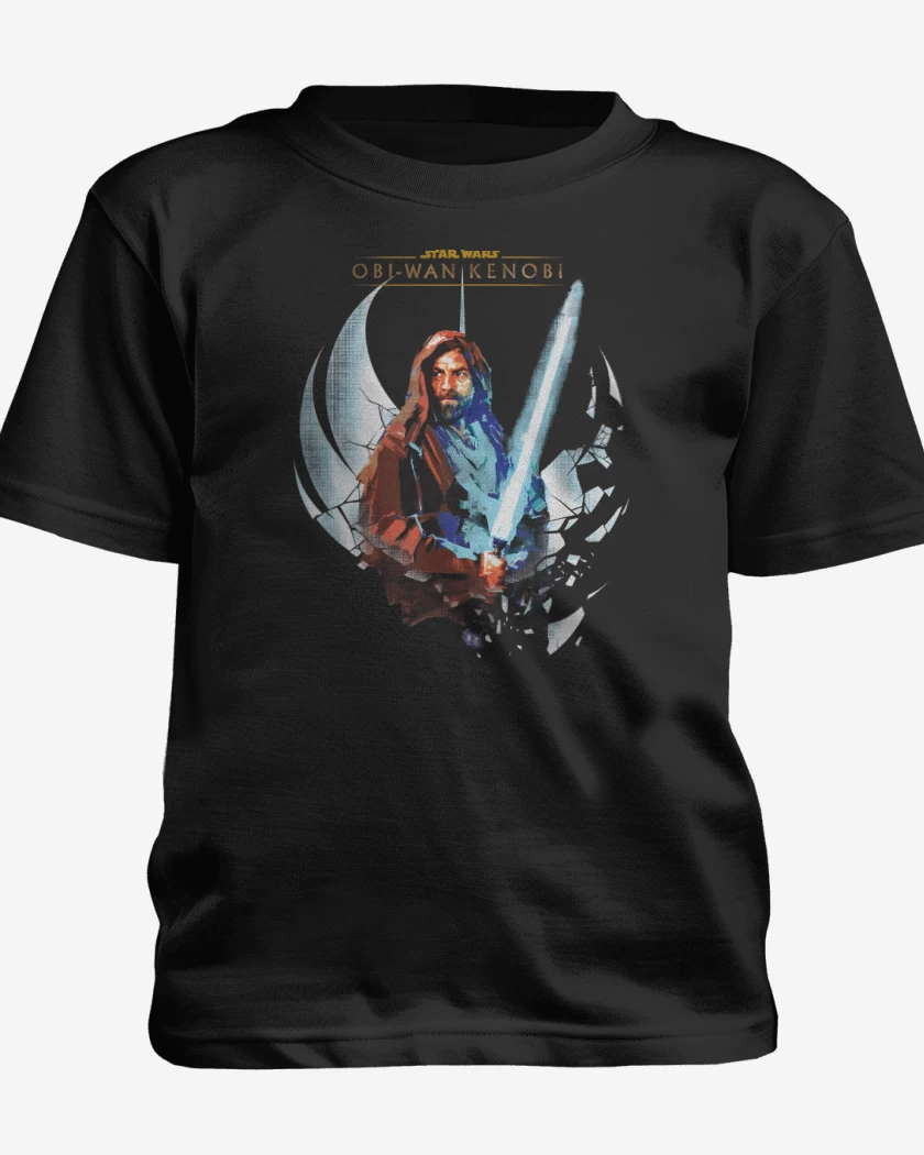 Polera de niño Negro de Obi Wan Kenobi