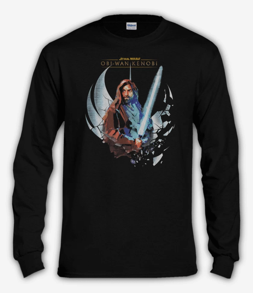 Polera manga larga Negro de Obi Wan Kenobi