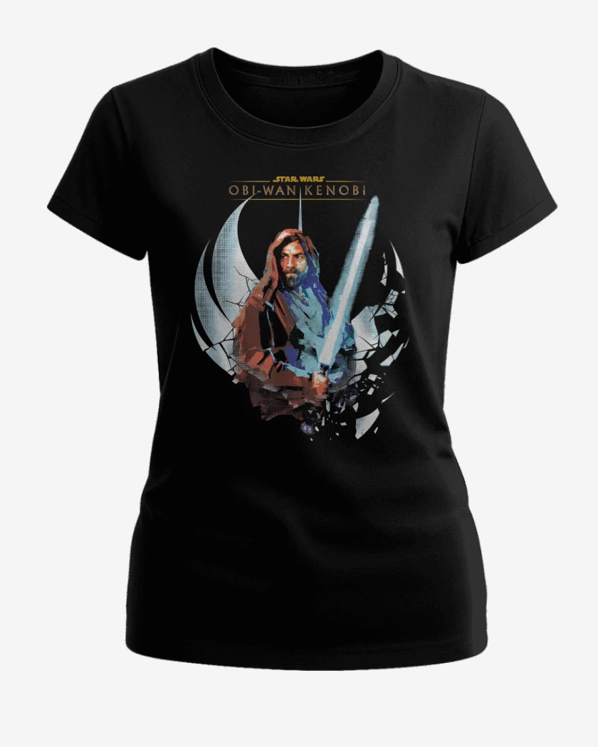 Polera de Mujer Negro de Obi Wan Kenobi