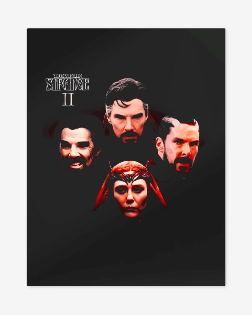 Print metalico Negro de Madness Rhapsody