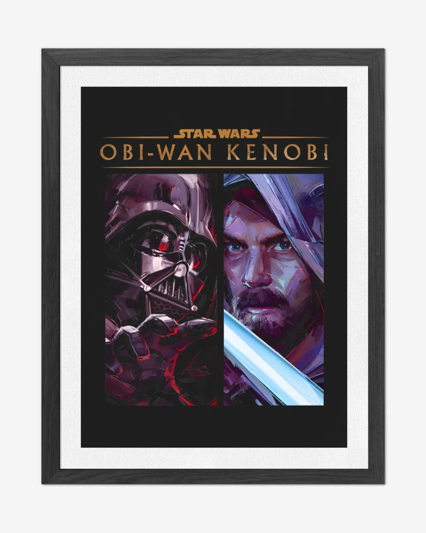 Cuadro decorativo Negro de Darth Kenobi