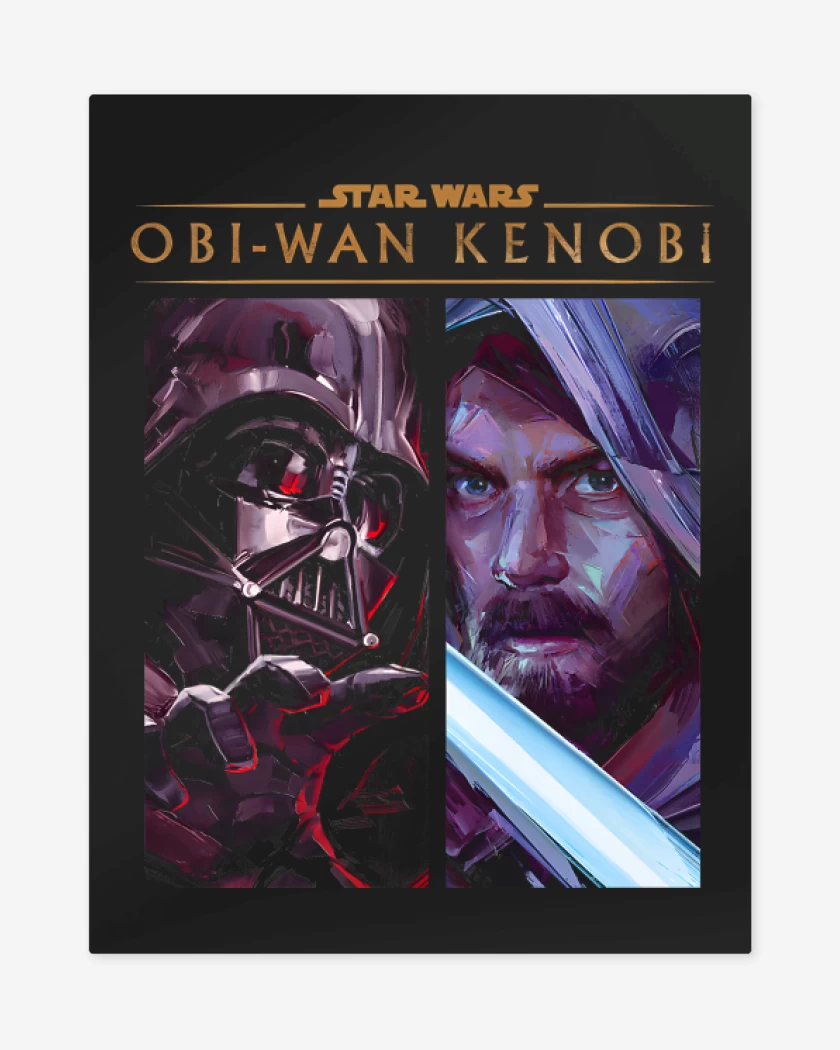 Print metalico Negro de Darth Kenobi