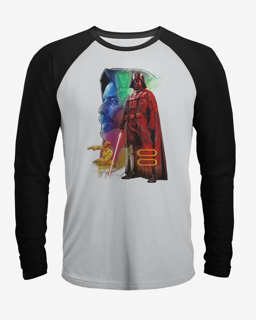 Polera Raglan El Maestro y el Padawan