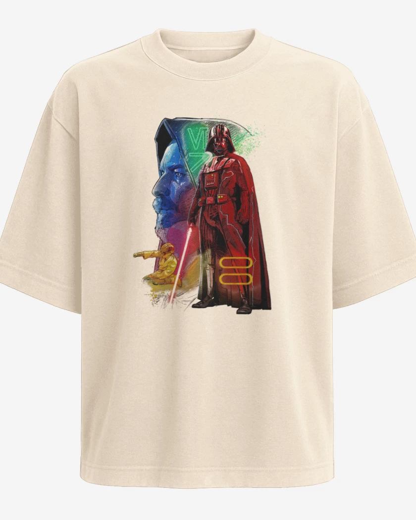 Polera Oversize El Maestro y el Padawan