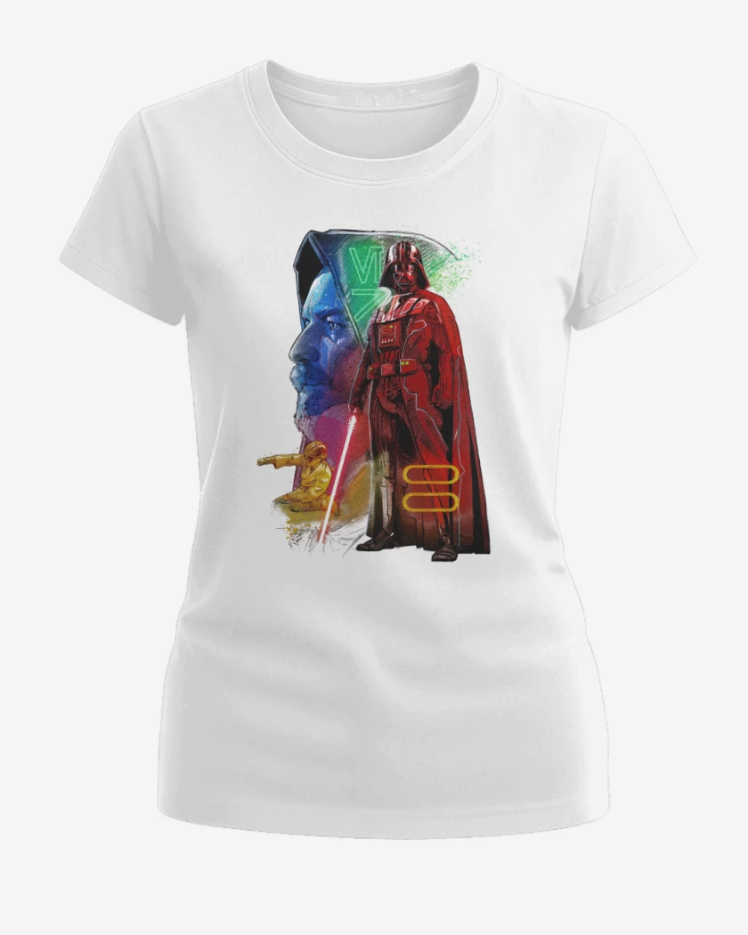 Polera de Mujer Blanco de El Maestro y el Padawan