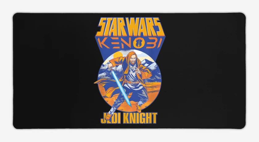 Mouse pad Gamer Negro de Jedi Knight