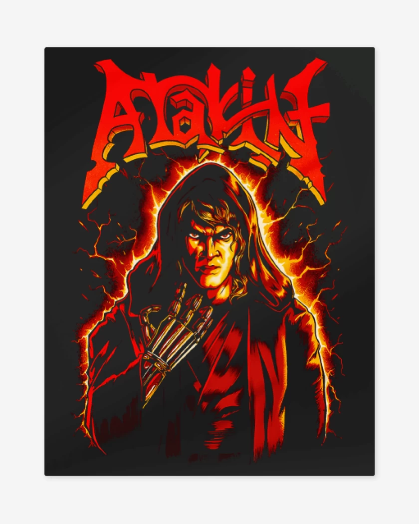 Print metalico Negro de Anakin