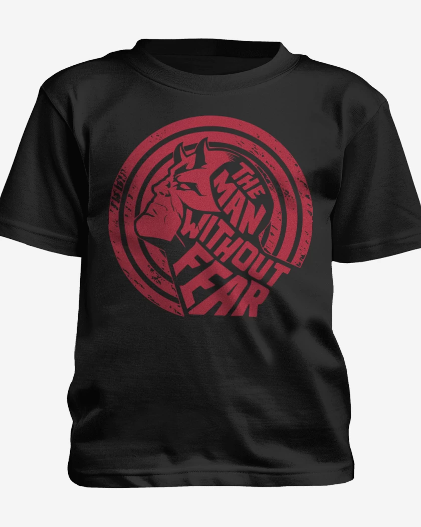 Polera de niño Negro de The Man without Fear