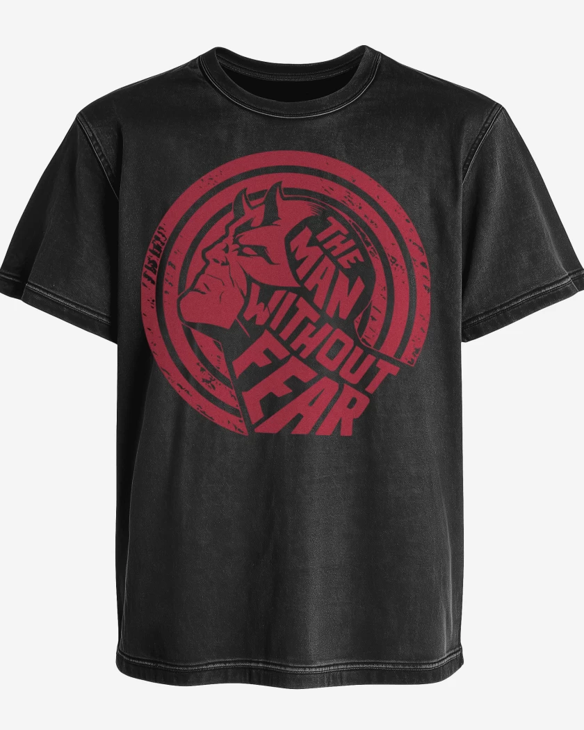 Polera desgastada The Man without Fear