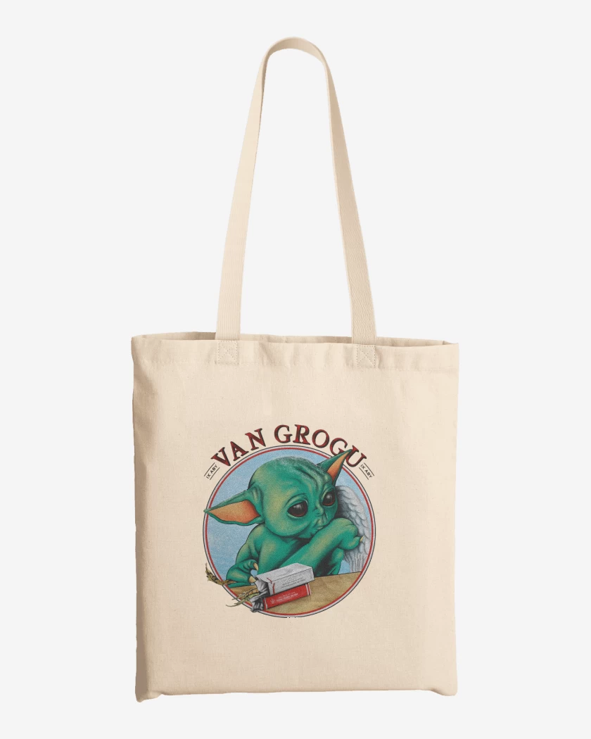 Totebag Blanco de Van Grogu