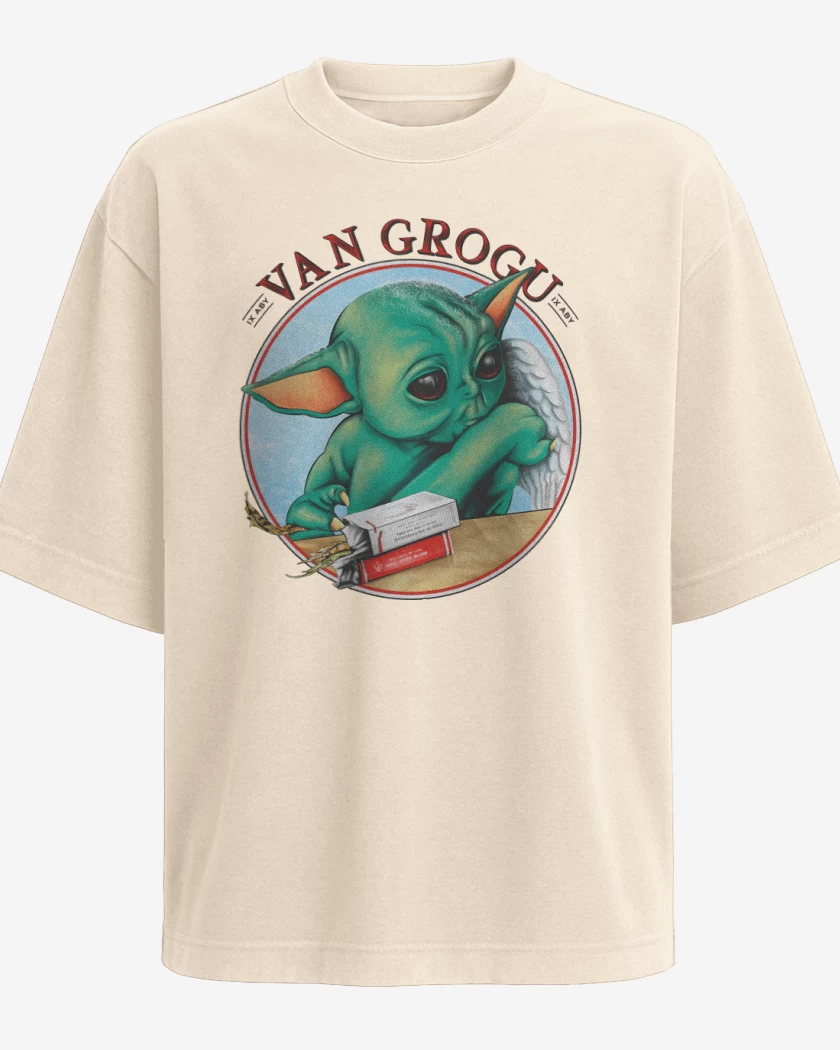 Polera Oversize Beige de Van Grogu