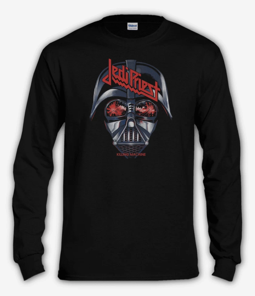 Polera manga larga Negro de Jedi Priest Killing Machine
