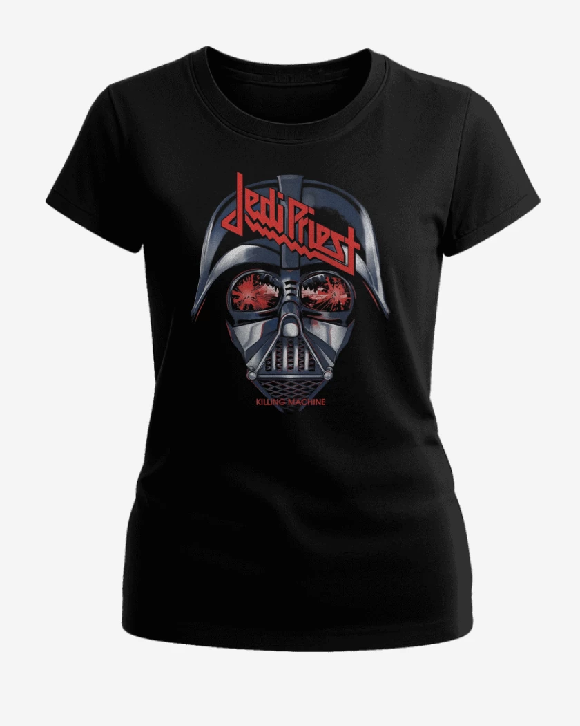 Polera de Mujer Negro de Jedi Priest Killing Machine