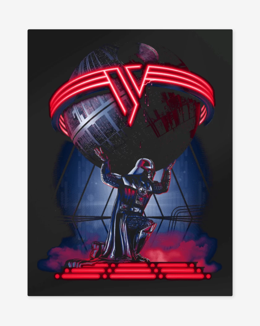 Print metalico Negro de Darth Halen