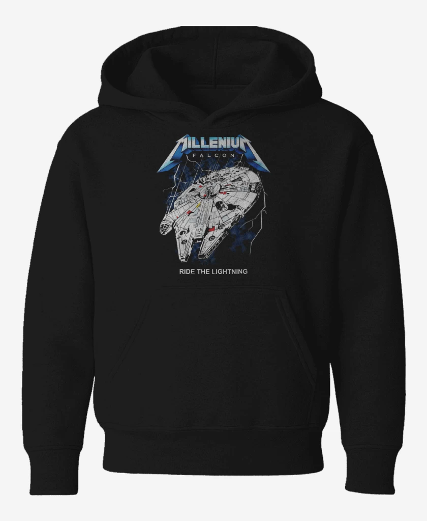 Poleron de niño Negro de Millenium Falcon